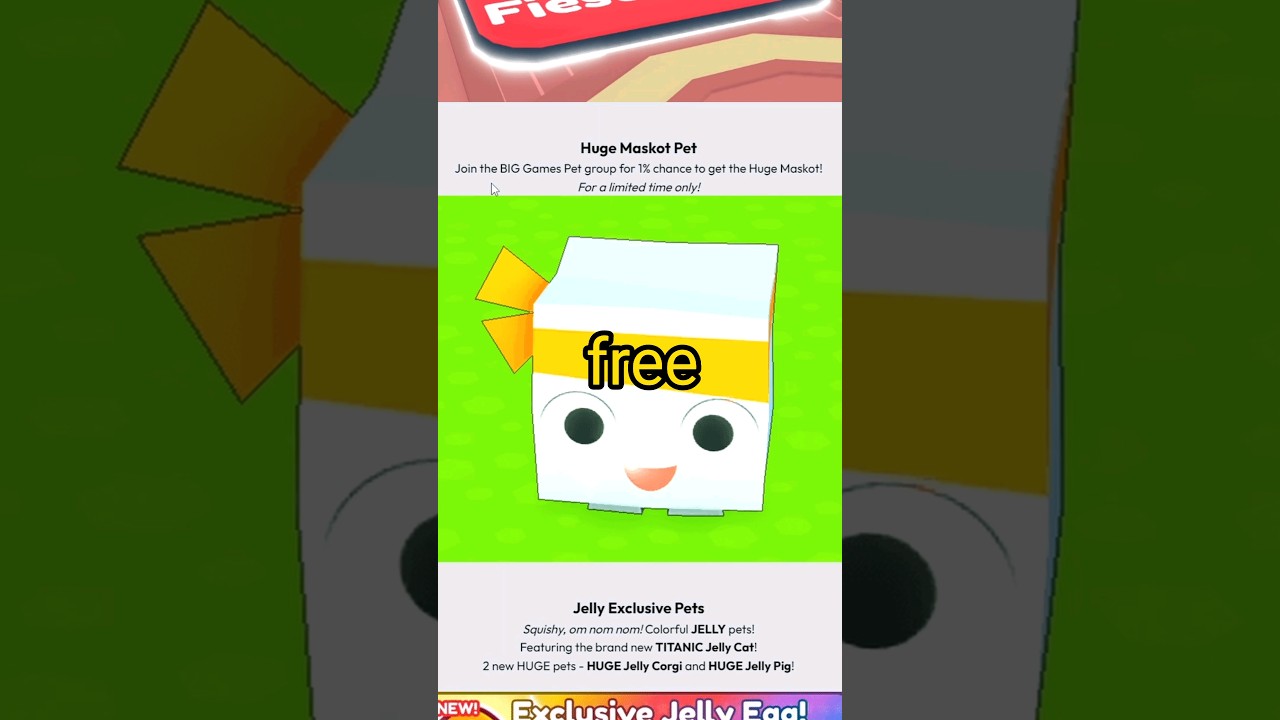 HOW To Get A FREE Huge BIG MASKOT! #roblox #petsimulator