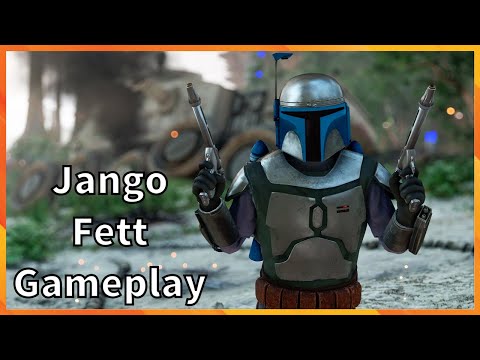 Jango Fett Gameplay Star Wars Battlefront 2