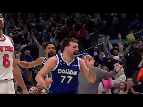 LUKA DONCIC WITH THE MIRACLE SHOT TO FORCE OVERTIME VS NEW YORK!