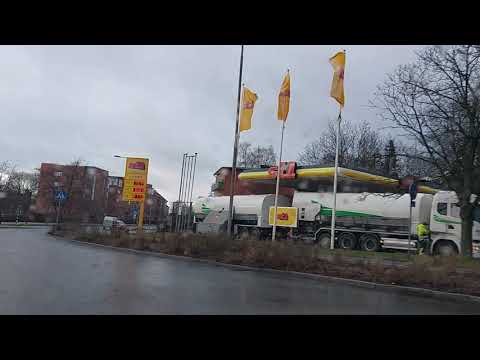 Drive from Lund to Sjöbo, via dalby and Veberöd