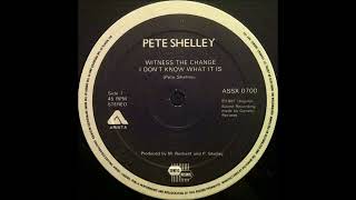 Pete Shelley - Witness the change - 1981