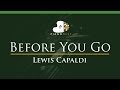 Lewis Capaldi - Before You Go - LOWER Key (Piano Karaoke Instrumental)