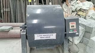 Abrasion test by Los Angeles machine हिन्दी मे #aggregate LOS ANGELES ABRASION VALUE IS 2386 PART-4