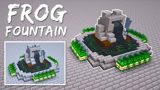 Minecraft | Build a Frog Fountain 1.19
