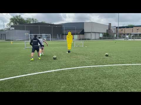 Defensive drill with MLS pro Brecht Dejaegere