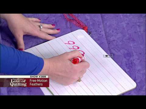Love of Quilting Preview: How to Free-Motion Quilt Feathers (Free-Motion Feathers, 2606)