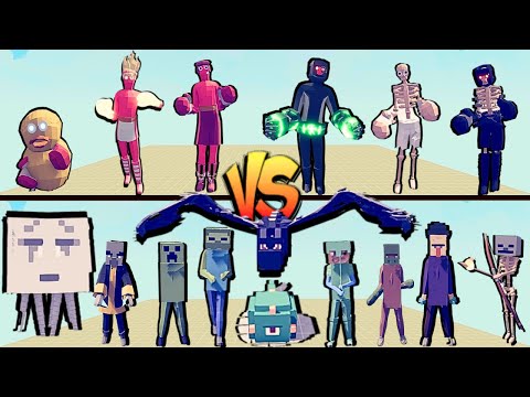 MINECRAFT TEAM vs BOXER TEAM - Totally Accurate Battle Simulator TABS