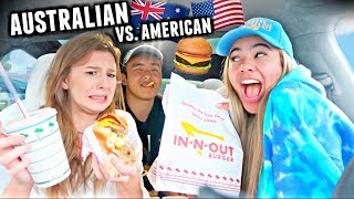 My Australian Friend Tries American FAST FOOD For The First Time! *she felt sick*