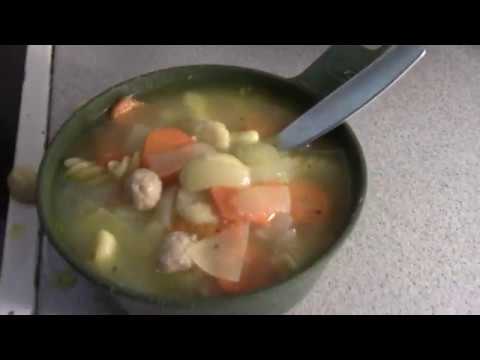 MongoTV_2722 - Min Aftensmad - HØNSEBOUILLONSUPPE De Luxe Med Kød - og Melboller