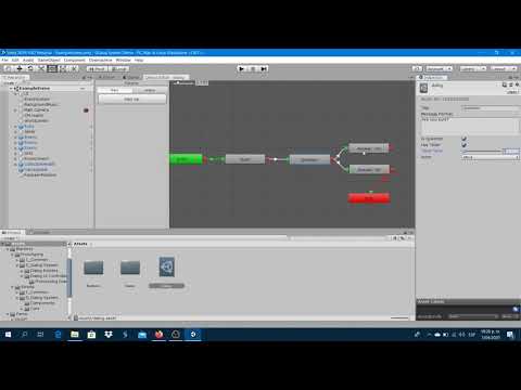Dialog Nodes & Transitions Inspector | 3 | Dialog Editor Window | Blartenix Dialog System for Unity