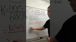 Curvature of a circle