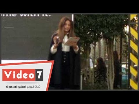 هند صبرى تتحدث عن "مشروع طيارة" مع طلبة الجامعة الأمريكية