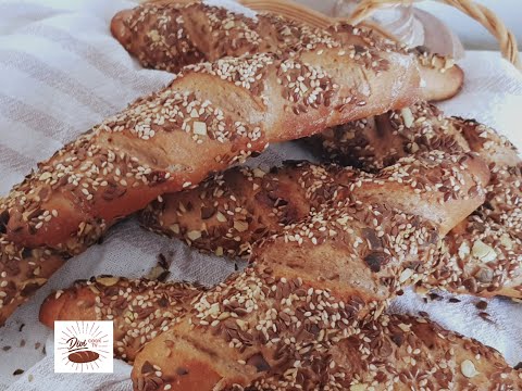 Pointed rolls with buttermilk / easy and quick / Whole wheat rolls