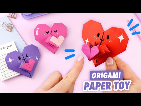 Оригами КОРОБОЧКА Сердце из бумаги Origami Paper Heart Box DIY Valentine s Day Ideas