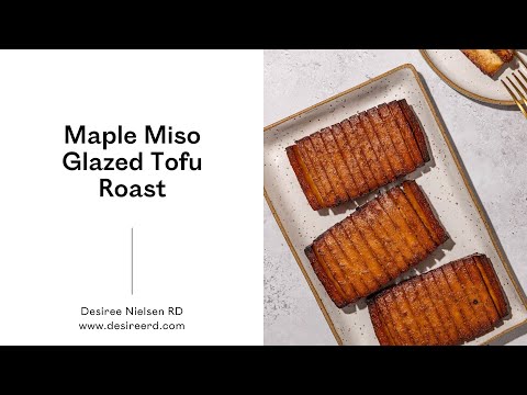 Maple Miso Glazed Tofu Roast