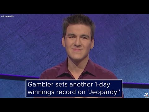 Gambler sets another 1-day winnings record on 'Jeopardy!'