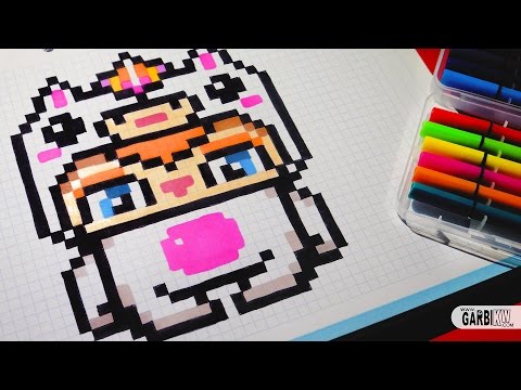 Handmade Pixel Art - Unicorn Boy - How To Draw Kawaii by Garbi KW #pixelart