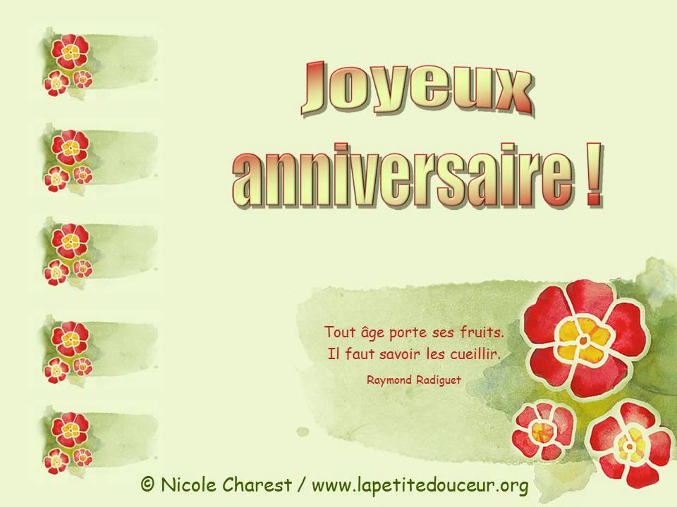 Joyeux anniversaire