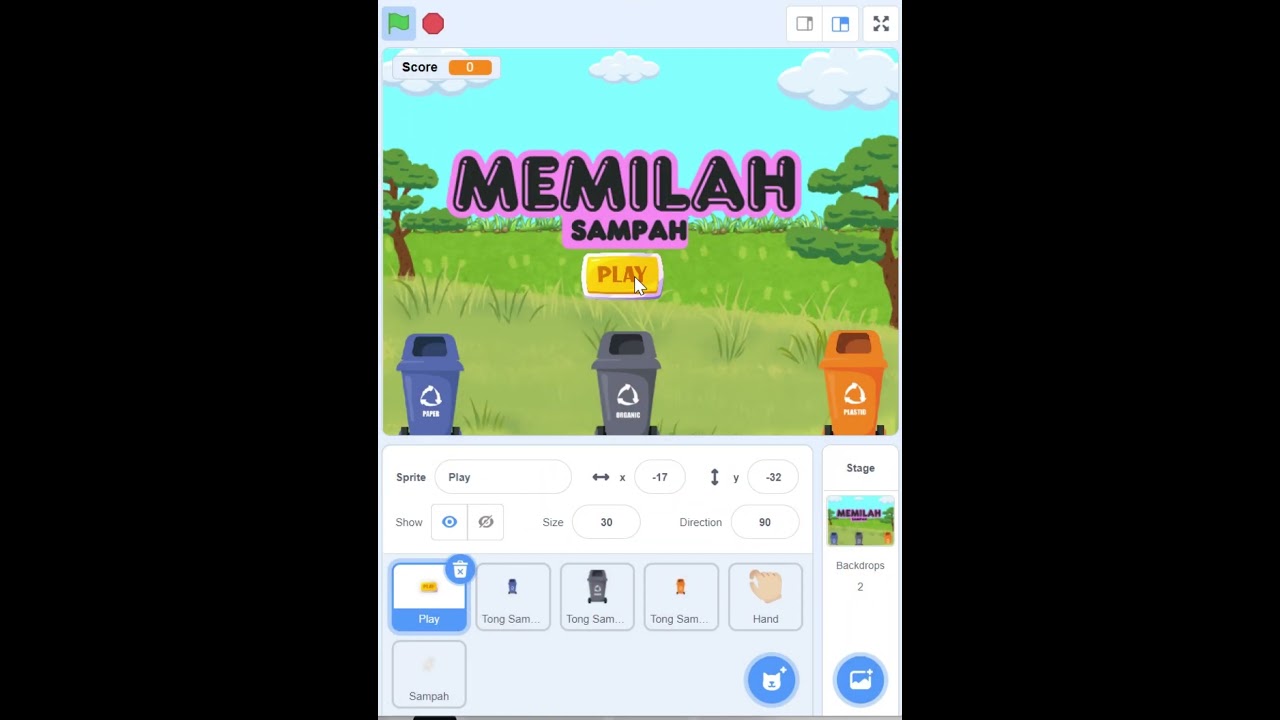 Game Memilah Sampah #shorts #scratch #games