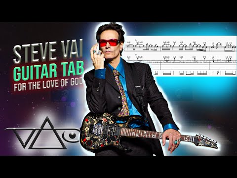 Steve Vai - For The Love of God - solo part - BACKING TRACK + TAB