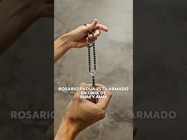 Vídeo relacionado con GAVU Collar Calavera Hombre, Collar en Y Rosario para hombre con Cuentas de Ónix Mate y Hematita con Colgante Calavera de Acero inoxidable