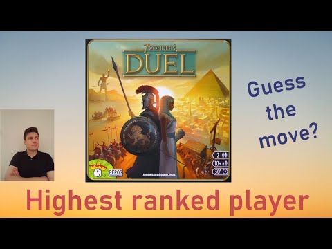 7 Wonders Duel - Guess the move for the highest ranked player