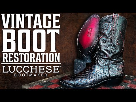 I Restored These RARE Gator LUCCHESE Boots! | Total Recraft