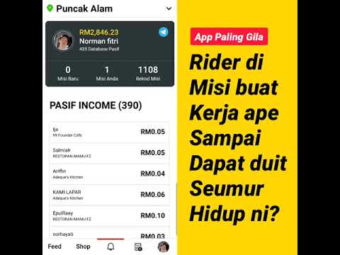 Rider Di misi buat kerja ape sampai dapat duit seumur hidup