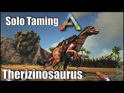 Ark: SE - Solo Taming a Therizinosaur! | Basic Guide on Dino Taming