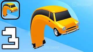 Worm Car - Gameplay Walkthrough Part 3 Tutorial Overcoming obstacles (Android,iOS)