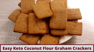 Quick Keto Graham Crackers (Coconut Flour) And Quick Keto Marshmallow Cream (Gluten Free)