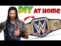 How To Make Universal Championship Belt WWE Universal Championship DIY Making WWE Blue Belt