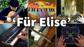 Who Played It Better: Für Elise Beethoven (Piano, Guitar, Cat Piano, Cello, Launchpad, Ukulele)