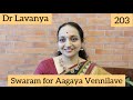 Swaram For Aagaya Vennilave Arangetra Velai Dr Lavanya Carnatic Notes Ilayaraja Voice