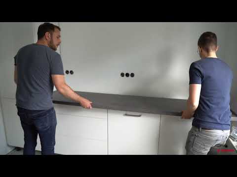 Arbeitsplatte montieren | nobilia elements Küche | Montageanleitung | schrank-express.de