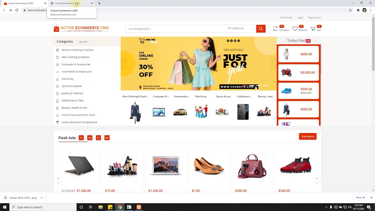 Source Code E-Commerse / Toko Online CMS Laravel Full + Gratis