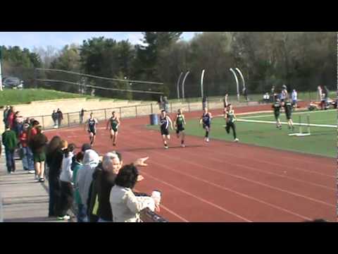 R13 MHS Boys spring track 2012 200 m Franklin and Mansfield