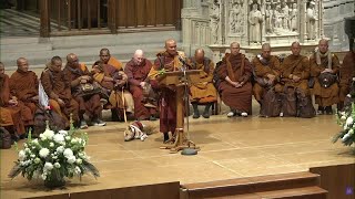 COMPLETE VIDEO: Buddhist monks' Walk for Peace arrives at Washington National Cathedral