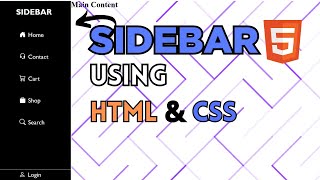 Download the video "SIDEBAR || HTML & CSS || Advance sidebar"
