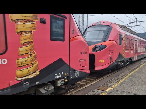 30 minuti di orologio in stazione a Riva Trigoso con il doppio Pop GIRO D'ITALIA regionale veloce