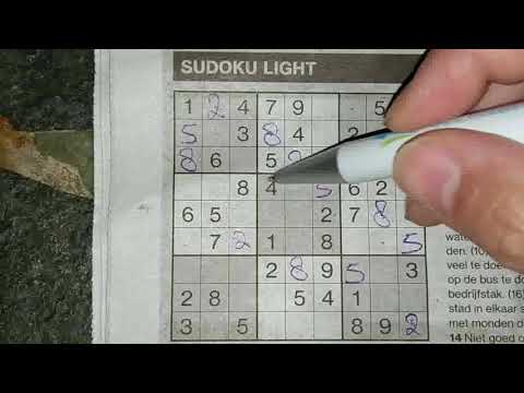 I don't like it, I love it! Light Sudoku puzzle (#293) 10-18-2019 part 1 of 2