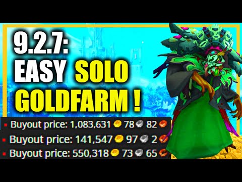 9.2.7: Make some GOLD w/ this EASY SOLO GOLDFARM! WoW Shadowlands GoldMaking | Outcast's cache