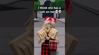 Mangos Sister has a Crush on Me 💀💀 The Strongest Battlegrounds ROBLOX #shorts