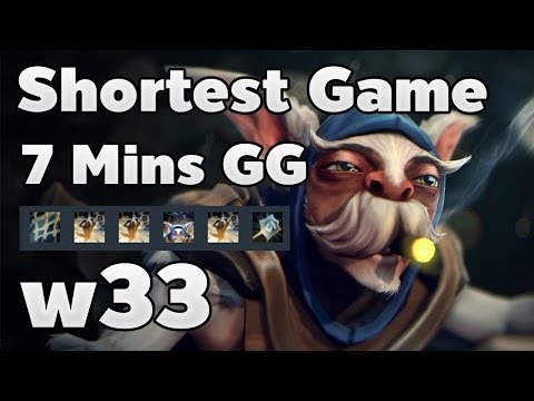 Shortest Game 7 Mins! Meepo by w33
