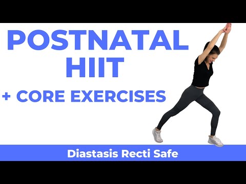 Postnatal HIIT with Diastasis Recti Exercises After Pregnancy