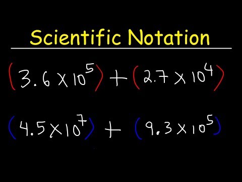 Scientific Notation - Addition and Subtraction Video