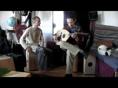 Derek Wright and Tobias Roberson demo a new oud piece
