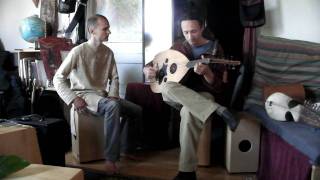 Derek Wright and Tobias Roberson demo a new oud piece