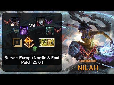 Nilah ADC + Taric vs Jhin + Pyke - EUNE GrandMaster - Patch 25.04