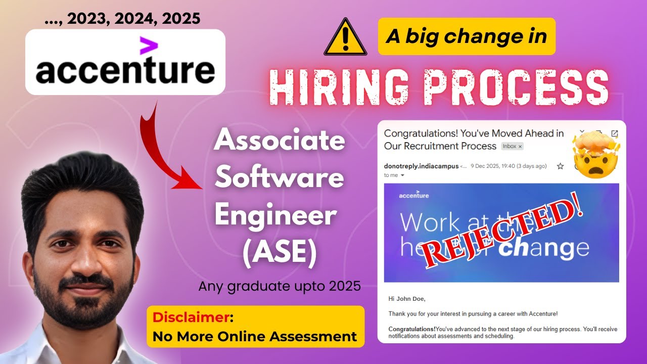 Accenture ASE Hiring Process 2025 🔥 Freshers Must Watch! #accenture #freshers #hiring